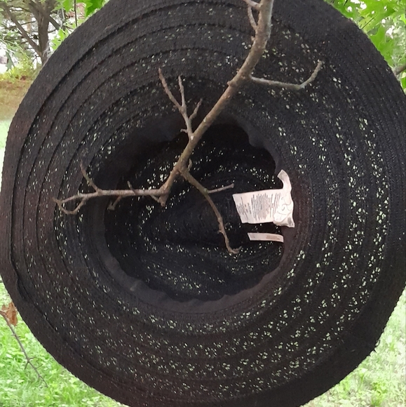 Free People Lace Lovers Black Wide Brim Hat - Picture 7 of 10